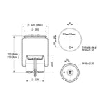 Mola Pneumática Scania P Eixo Traseiro Base Profunda