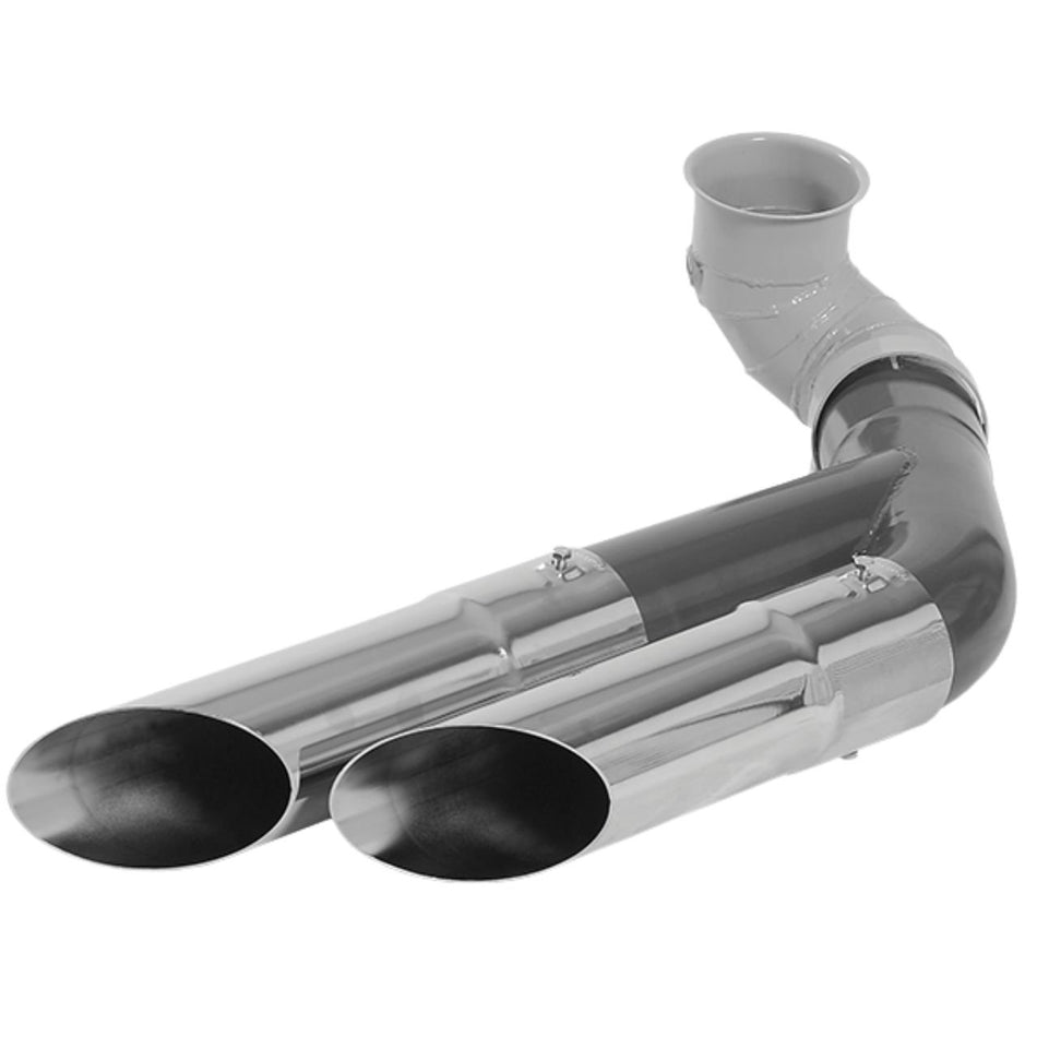 Kit Escapamento Duplo Ponteira Cromada Scania P G R 2012-2018