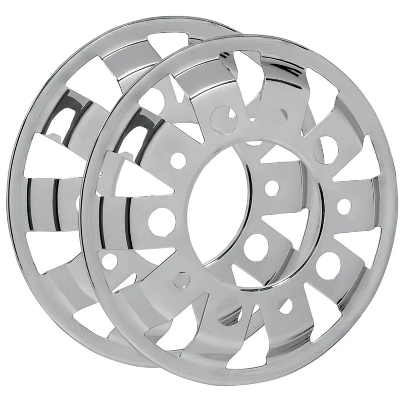 Calota Americana Dianteira Sport Inox Aro 22,5 - Par