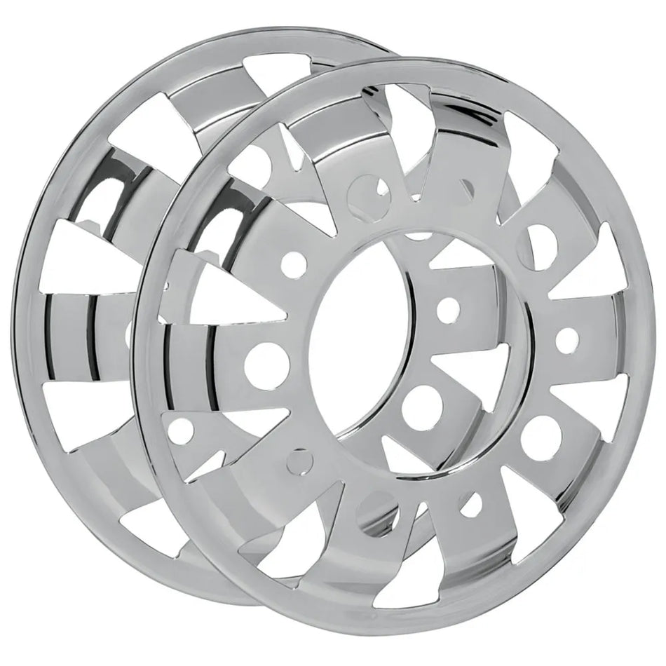 Calota Americana Dianteira Sport Inox Aro 22,5 - Par