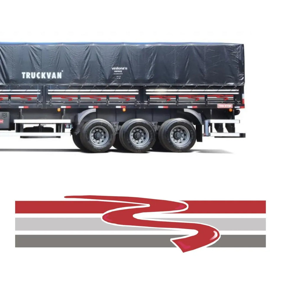 Faixa Adesivo Carreta Scania 98/S4 - 27 Peças