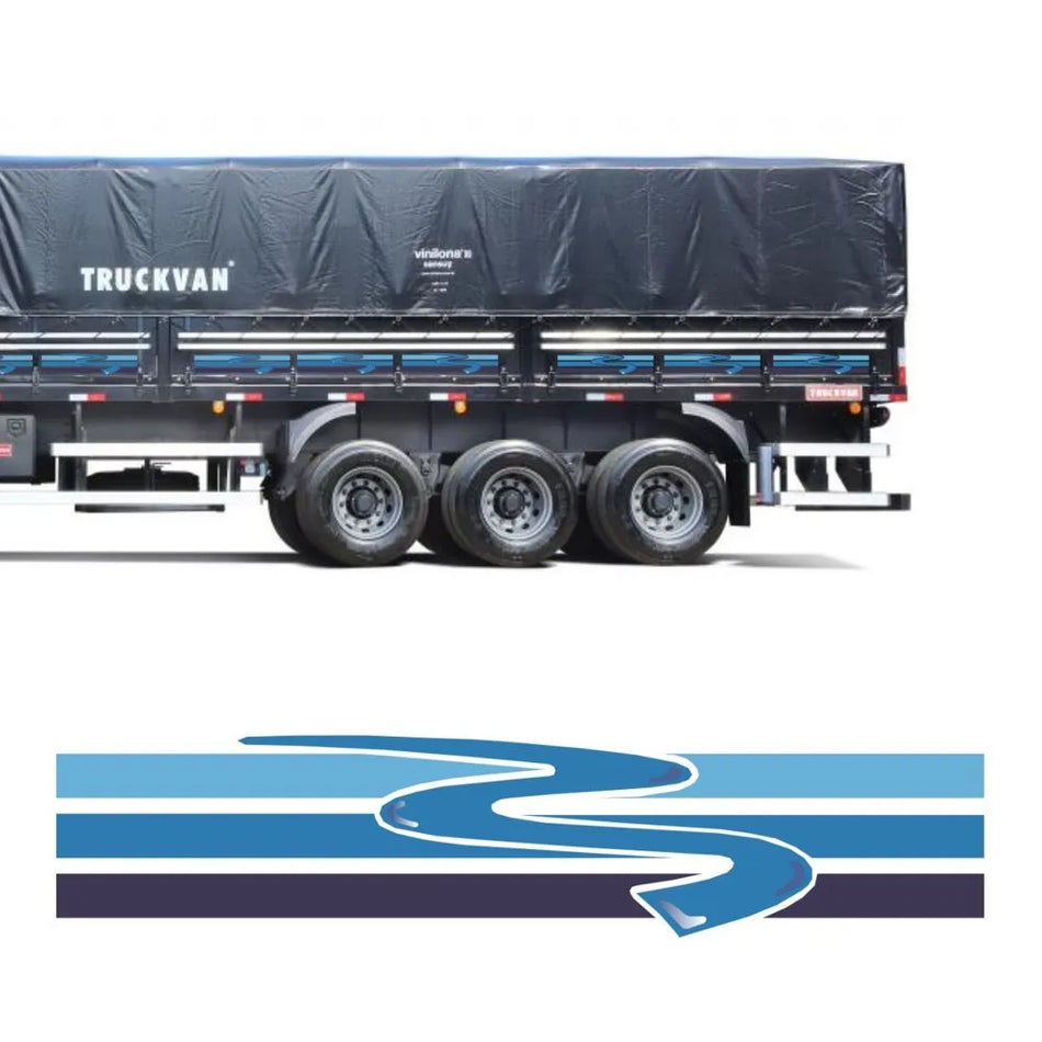 Faixa Adesivo Carreta Scania 98/S4 - 27 Peças