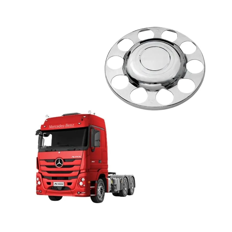 Tampa Cubo Tração Mercedes Actros Axor ABS Cromado