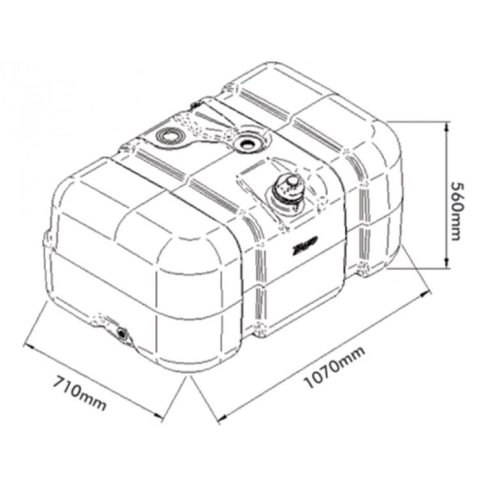 Tanque Plástico Ford Cargo 150L - Todos os Modelos