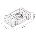 Kit Tanque Combustível Ford F-4000 1975-1997 80L Plástico