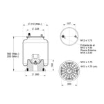 Conjunto Molas Pneumáticas Carreta Guerra 2007 em Diante