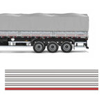 Faixa Adesiva Carreta Volvo Bege Cromo 27 Peças Completa