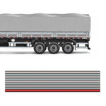 Faixa Adesiva Carreta Volvo Bege Cromo 27 Peças Completa