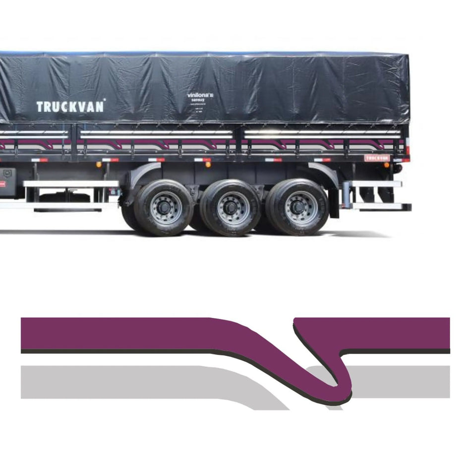 Faixa Adesiva Volvo EDC Carreta 27 Peças Original