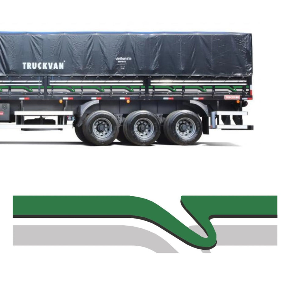 Faixa Adesiva Volvo EDC Carreta 27 Peças Original