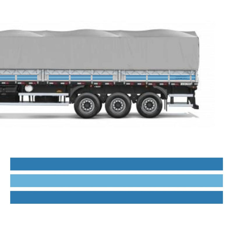 Faixa Adesivo Carreta Volvo Intercooler 27 Peças Azul/Preto