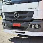 Spoiler Mercedes Atego 20cm Para-choque Metálico Kit 3 Peças