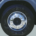 Calota Cromada 10 Furos Elegance Dianteira - Par