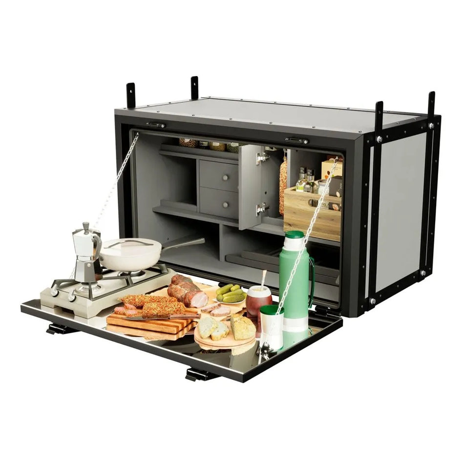 Caixa de Comida Caminhão 1,14m Resfriar USB LED Isotérmica