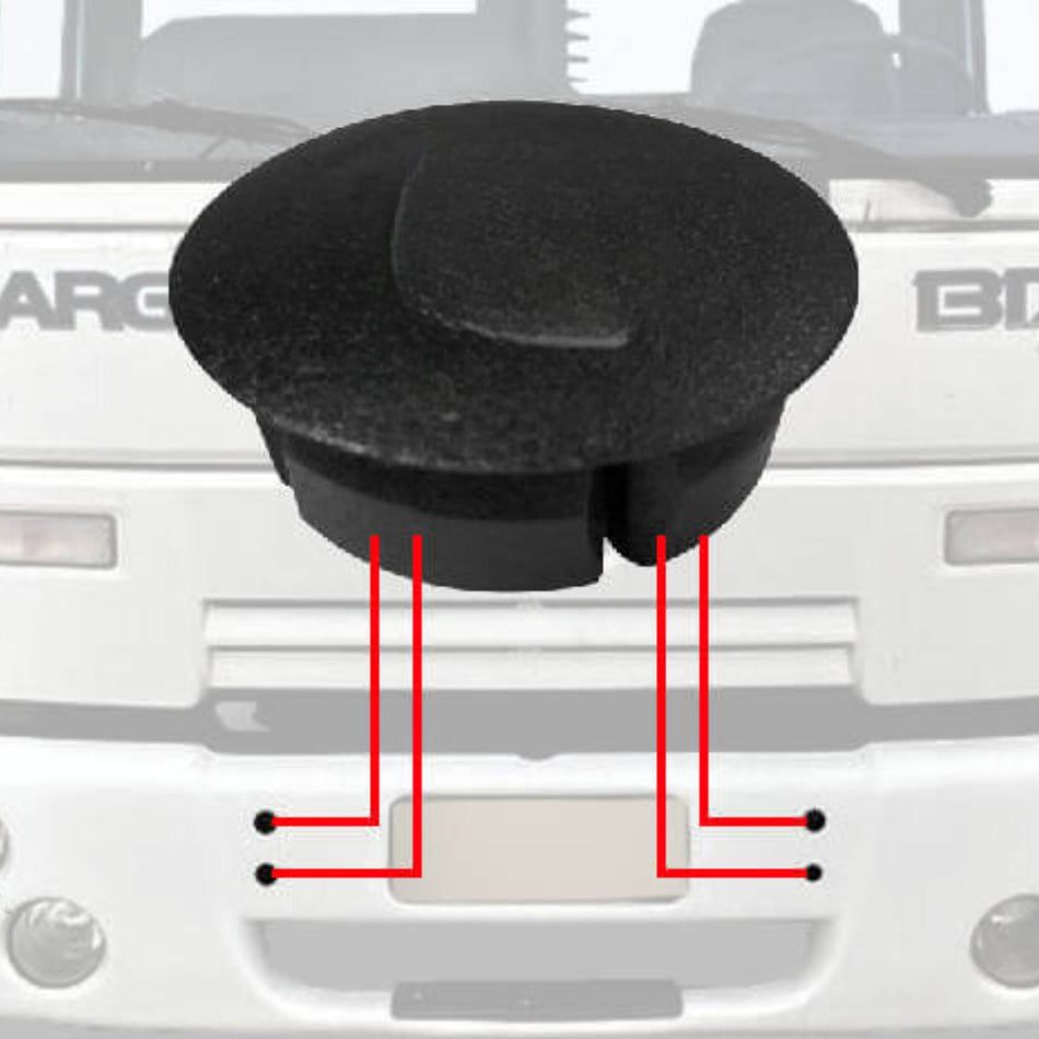 Tapa Furo Para-Choque Ford Cargo 2000 a 2011 BL Fibras