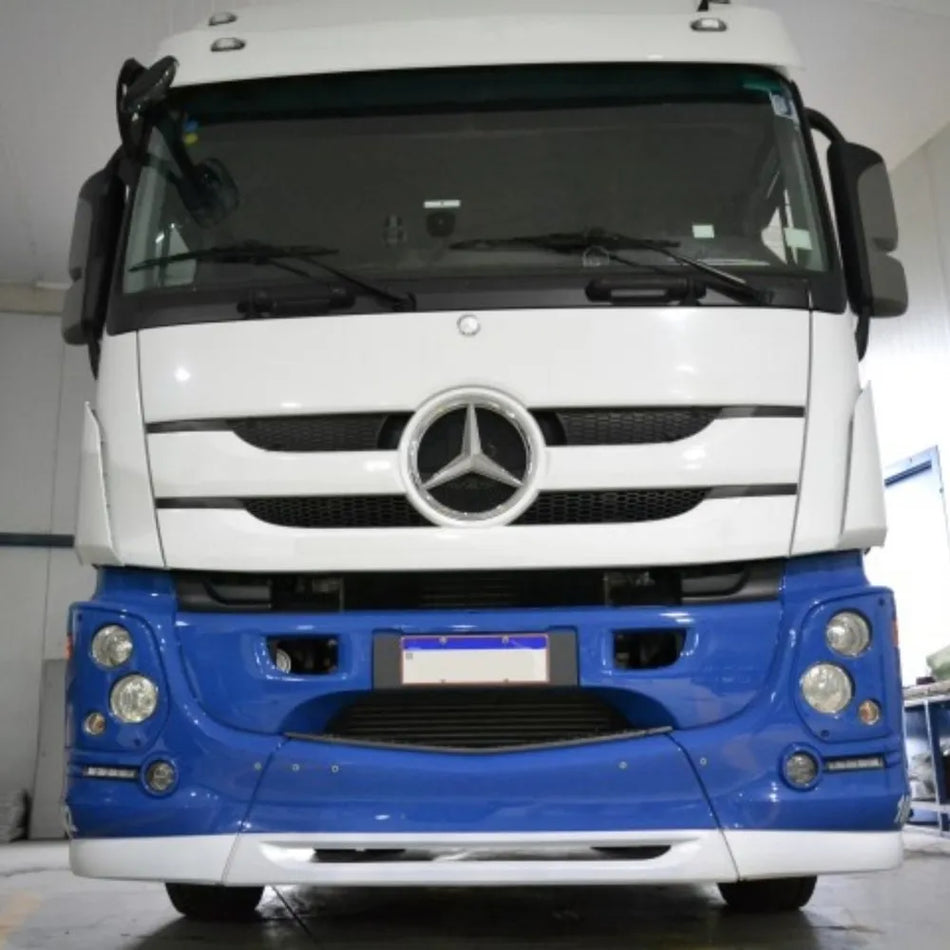 Spoiler Mercedes Actros Plástico Branco 3 Partes