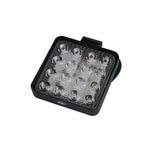 Farolete LED 48W Quadrado Caminhão Ônibus Worklight Bivolt