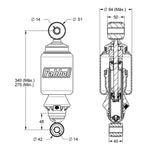 Conjunto Molas Pneumáticas Cabine Mercedes Axor Dianteira