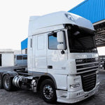 Spoiler DAF XF Plástico Branco Kit Completo Aerodinâmico