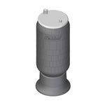 Conjunto Mola Pneumática Suspensão Eixo HBZ c/ Base