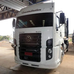 Spoiler VW Constellation Plástico 18cm Branco